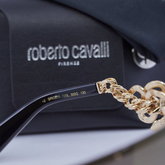 Roberto Cavalli SRC015M 300G Shield Sunglasses - Gold/Brown main image 10